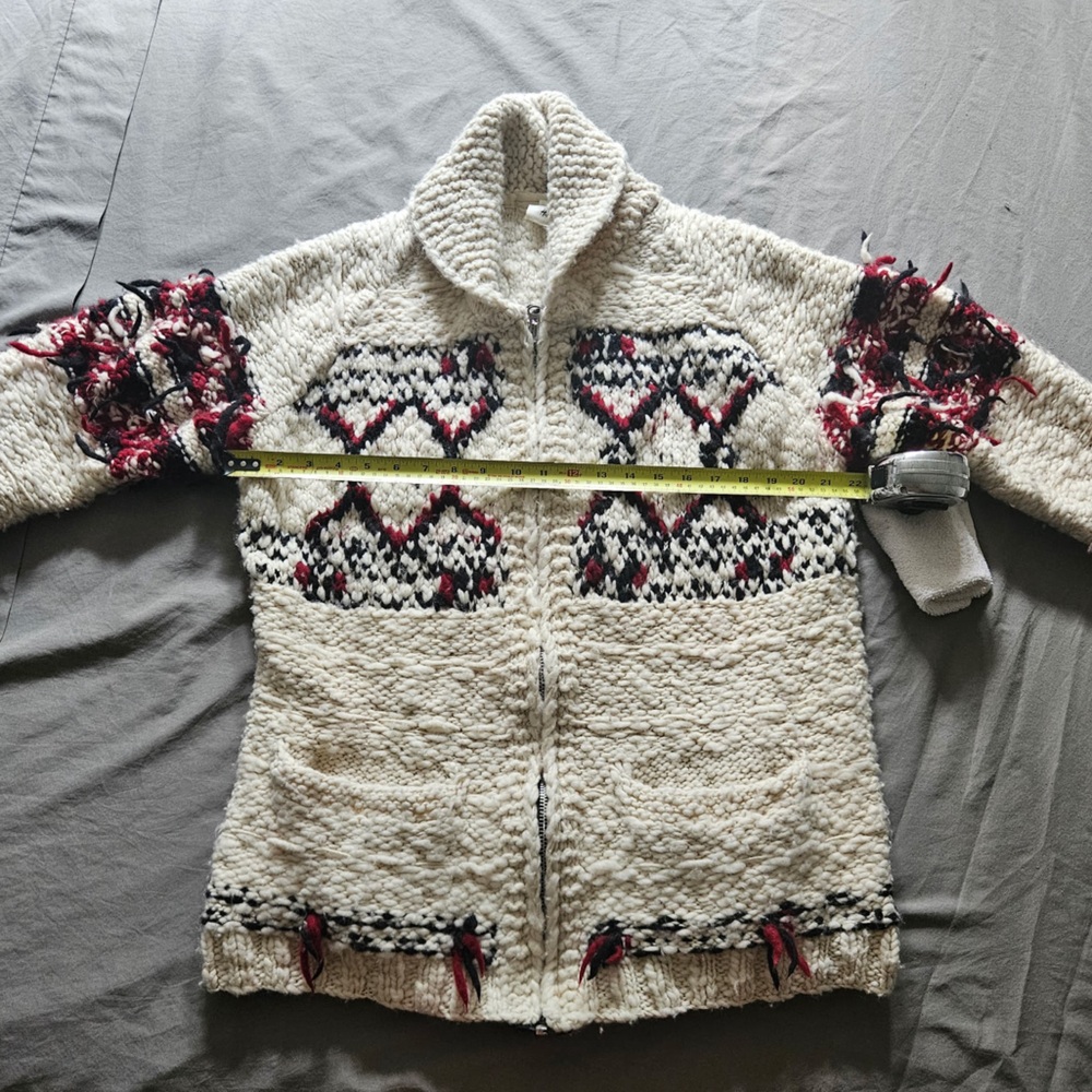 RARE! Isabel Marant pour H&M Native zip-up wool knit cardigan - Picture 9 of 11